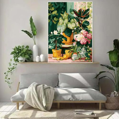 WUDWL Potted Plants Diamond Painting Kits for Beginner Adults - color: DP04856