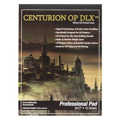 Centurion Deluxe Oil Primed Linen Pad 9"x12" - size: 9 x 12 inches