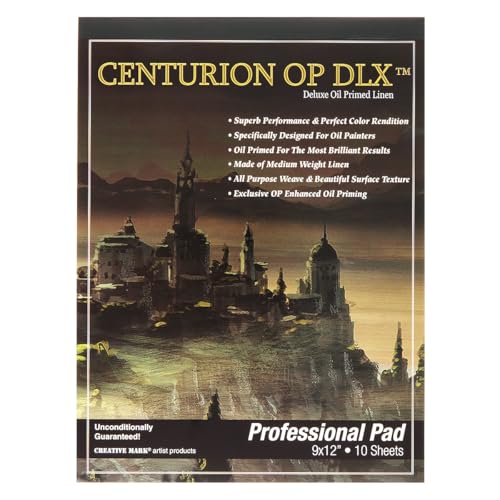 Centurion Deluxe Oil Primed Linen Pad 9"x12" - size: 9 x 12 inches