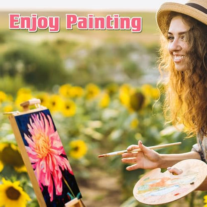 Tinlade 12 Pcs Pre Drawn Canvas for Painting Stretched,Abstract Flower - size: Abstract Flower