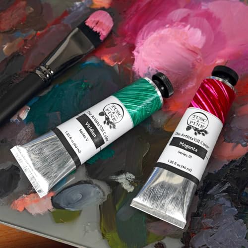 Tusc & Pine Artist Oil Paint - Brilliant Purple, 150 ml, Non-Yellowing, Rich & Creamy Consistency, Maximum Pigment Load, Small Batch Milled Oil Paints Made in the USA - color: Brilliant Purple, size: 5.07 Fl Oz (Pack of 1)