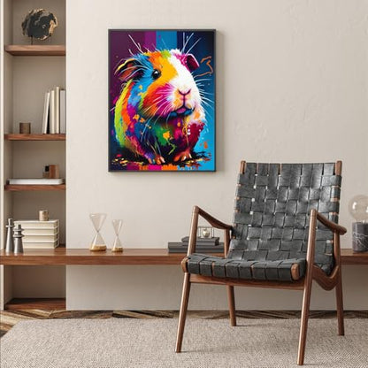 Guinea Pig Diamond Art Kits for Adults, Animals 5D Diamond Painting Kits - color: CM038