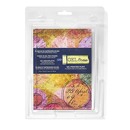 Gel Press Monoprinting Gelli Plate - (Size: 5" X 7") - 10810 | Medium Gel Printing Plate for Arts & Crafts - size: 5" x 7"