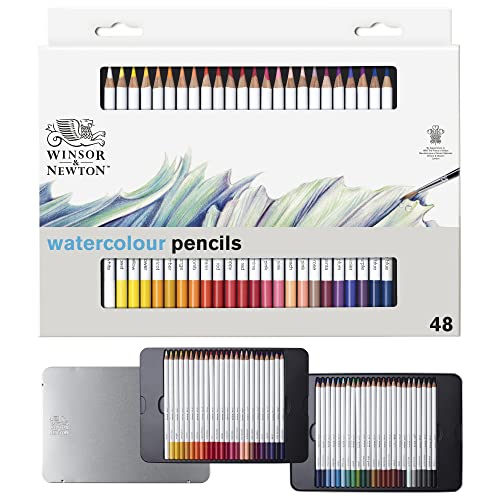 Winsor & Newton Studio Collection, Watercolour Pencil Tin, 48 piece - style: 48 Waterclour Pencil Tin