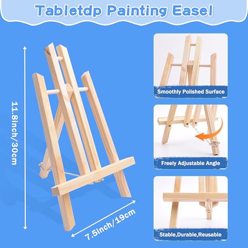 Paint & Sip Kit for 2, 8x10 Canvas Board with Easel for Couples Date Night | 2-Person Art Set:2 canvases,2 wood easels, brushes,paints & palettes.Ideal for painting parties,anniversaries & girls' night