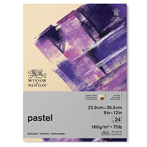Winsor & Newton Professional Pastel Paper Pad, 9" x 12", 24 sheets, 160gsm, Earth Colors - color: Earth, style: 9" x 12"