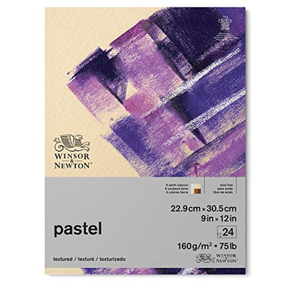 Winsor & Newton Professional Pastel Paper Pad, 9" x 12", 24 sheets, 160gsm, Earth Colors - color: Earth, style: 9" x 12"