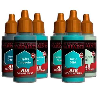 The Army Painter, Air Triads Turquoise, 6 x 18 ml, airbrush-ready - color: Turquoise