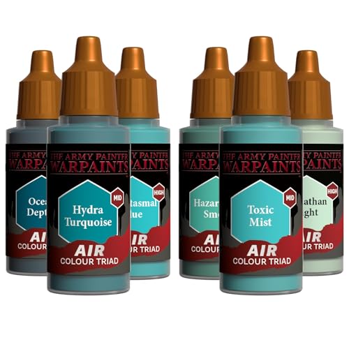 The Army Painter, Air Triads Turquoise, 6 x 18 ml, airbrush-ready - color: Turquoise