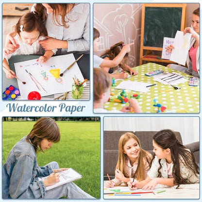 35 Sheets Watercolor Paper Pad 9x12 Inch, 140 Lb Cold Press, Spiral - size: 9x12 Inch
