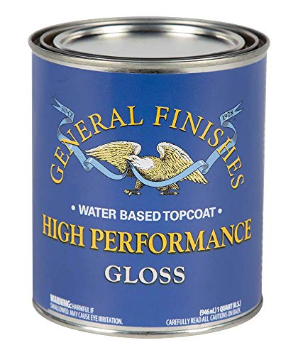 General Finishes High Performance Water Based Topcoat, 1 Quart, Gloss - color: Gloss, size: 1 Quart