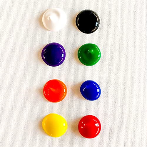milo Kid's Washable Finger Paint Set of 8 Colors | 16 oz Bottles | Safe and Non-Toxic | Made in the USA | Art & Craft Paints for Kids, Toddlers, Pre School Supplies Painting Set for Children | Easy - style: Primary Set 8 x 16 oz