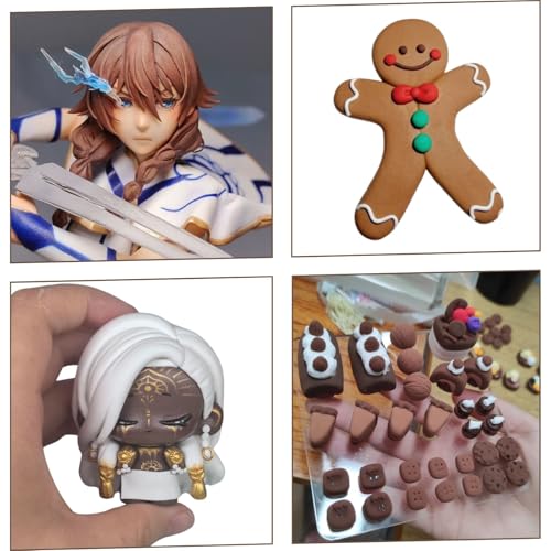 Air Dry Clay Lightweight, Flexible Modeling Clay for Adults Arts and Crafts | Professional & Moldable, Soft & No-Stick, Polymer Clay for Sculpting, Molding,Anime Figures,Making Costumes,DIY Projects - color: Brown