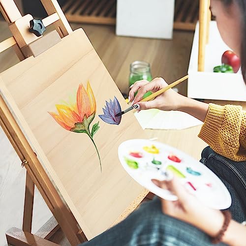 GNIEMCKIN 12 Pack Wood Canvas Boards for Painting, 9 x 12 Inch Canvas Panels for Art Projects, Cradled Artist Panels for Oil, Acrylic, Encaustic, Wood Burning, Pouring and More - size: 12 Pack