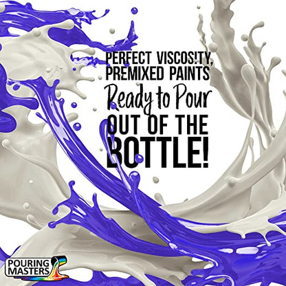 Pouring Masters Wild Purple Iridescent Special Effectsr Acrylic Pouring Paint - Premium 32-Ounce Pre-Mixed Fluid Acrylic Paint - Fluid Art Supplies for Canvas, Wood, Paper, Tile & Rocks - color: Wild Purple, size: 32 Fl Oz (Pack of 1)