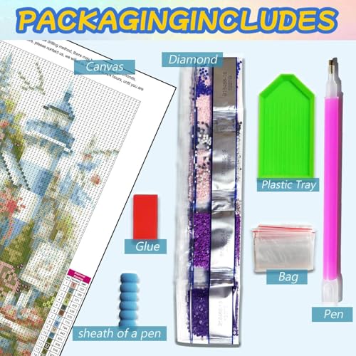 Dugsmgd Beach Diamond Art Kits for Adults, Diamond Painting Kits 14x14inch - color: Beach Shop