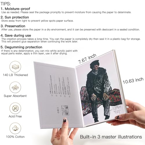 rubens Watercolor Paper Block, 7.6 x10.6 in Hot Pressed Watercolor Papers - size: 16K-Hot Pressed