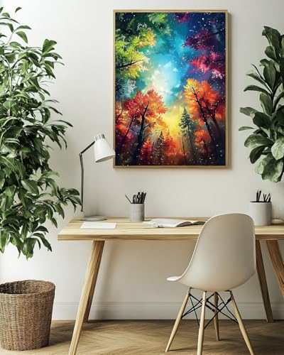 Forest Diamond Art Kits for Adults, Landscape Diamond Art 12X16 Inch - color: Landscape 07