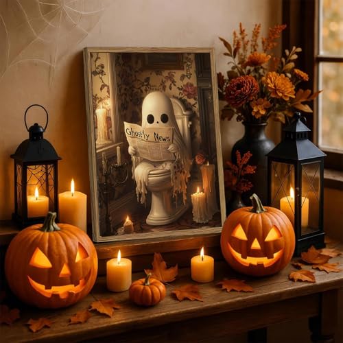 AIBOERL Paint by Numbers Kit for Adults Beginner,HalloweenGhost,12X16In | DIY Paint by Number for Adults, Beginner Friendly, High-Definition Color Canvas, Stress Relief, Home Decor, Gifts, Unframed - color: YH04099