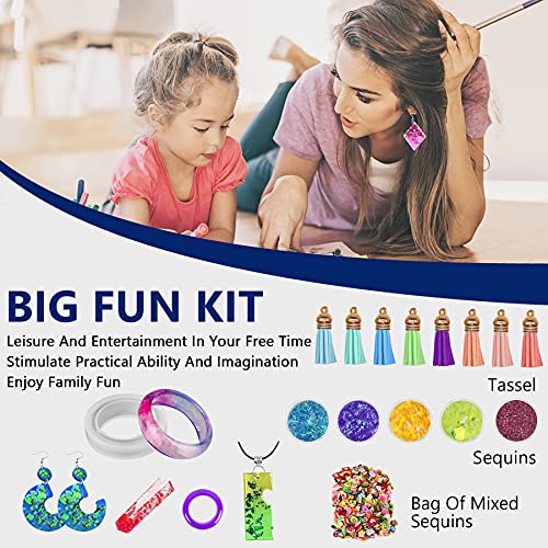 IGaiety Resin Jewelry Making Kit with Silicone Molds, 278PCS Starter Set - size: X-Jewelry Mold