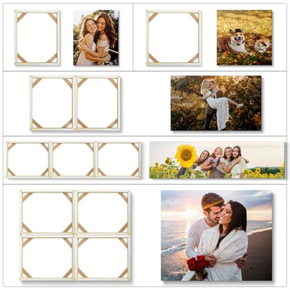 DIY Wooden Canvas Stretcher Bars Canvas Frame Kit for Gallery Wraps – Sturdy Solid Wood Bars for Oil Paintings, Gallery, Posters, Diamond Painting, Home Studio Wall Decor - size: 20"L x 32W"