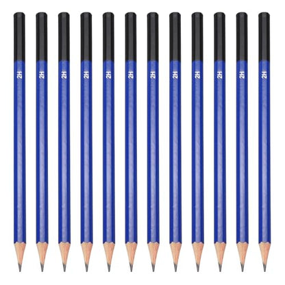 PATIKIL 2H Drawing Pencils for Sketching, 24PCS Sketch Pencils for Drawing Art Pencils Graphite Wood Pre-sharpened for Drawing Sketching Artists, 2H Pencils - style: 2H