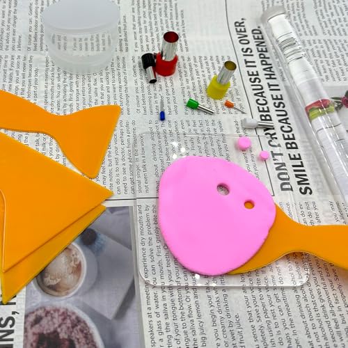 14PCS Polymer Clay Tool Set Acrylic Rod Clay Rolling Pin with Acrylic Sheet Backing Board Plastic Clay Scraper Circle Shape Cutter for Pottery Polymer Clay Shaping Sculpting DIY Craft
