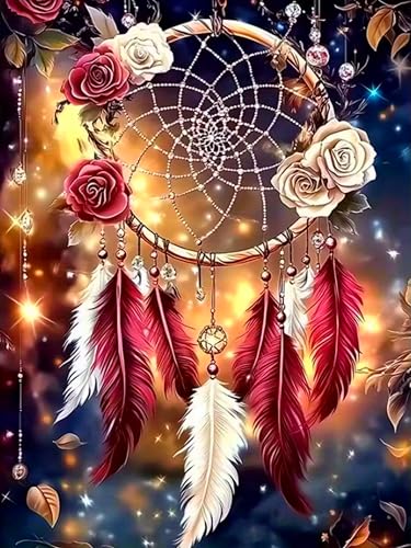 Arttoplus Dream Catcher Diamond Art Kits for Adult Beginner 12x16 inch - color: G9346-US