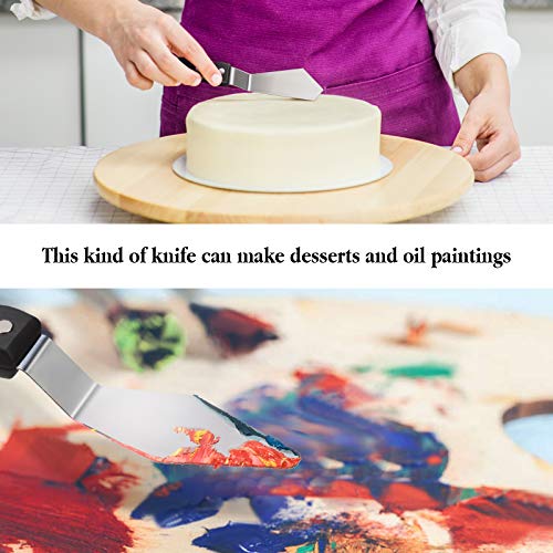 7 Pieces Large Painting Knives Stainless Steel Spatula Palette Knife Painting Mixing Scrapers Oil Painting Accessories Pallet Knife Set for Color Mixing Acrylic Mixing Supplies
