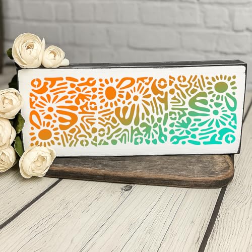 INFUNLY 15pcs Abstract Line Stencil for Painting 5.9x5.9 Reusable Geometric Stencil 7.8x3.9 Burlap Art Mixed Stencils Brick Layered Drawing Template for Wood Canvas Wall Paper Home Decor - style: 15PCS Abstract Line