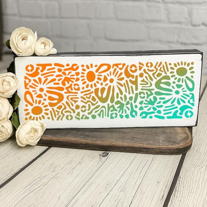INFUNLY 15pcs Abstract Line Stencil for Painting 5.9x5.9 Reusable Geometric Stencil 7.8x3.9 Burlap Art Mixed Stencils Brick Layered Drawing Template for Wood Canvas Wall Paper Home Decor - style: 15PCS Abstract Line