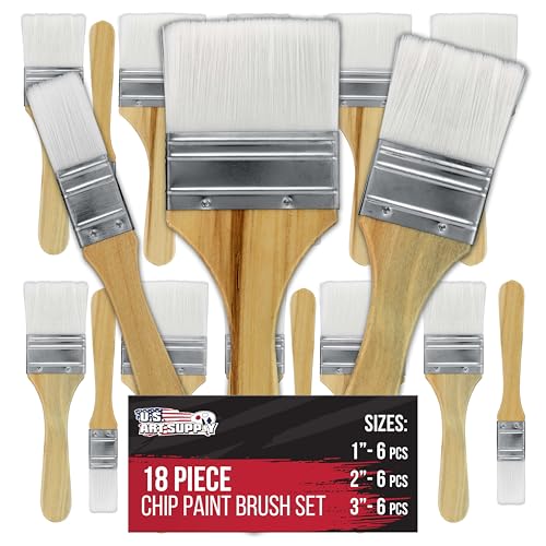 U.S. Art Supply 3 Pack of Variety Size (Set of 6 Packs of 3 = 18 Total