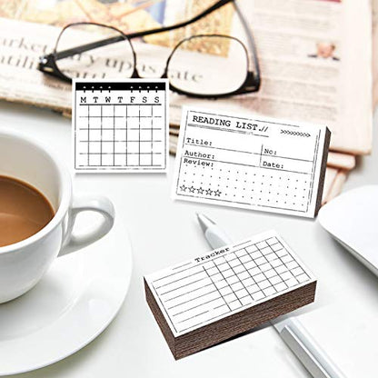 Rancco 18 Pcs Journal Stamps w/Ink Pad, 4 Set Bujo Stamp Calendar Planner Stencil for Journal DIY, to Do List, Tasks, Month Week Dates Organizer, Scrapbooking Craft, Enhance and Simplify Your Planner