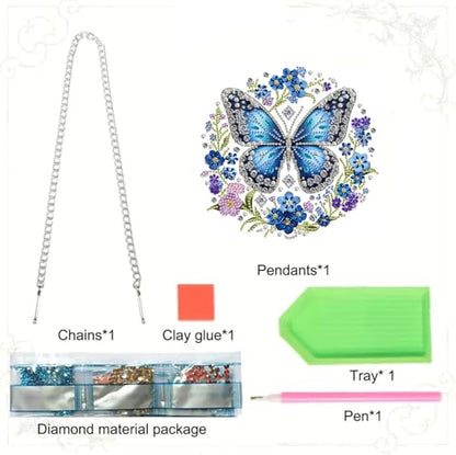 RYMILIE Hanging Diamond Art Kits for Adults Butterfly 8x8inch - color: DP03338