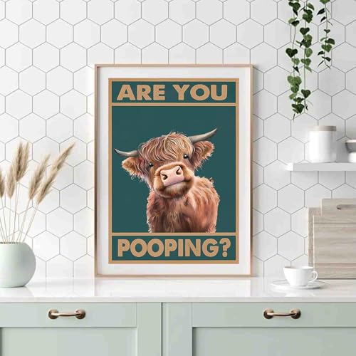 DYAIANGMU Cow Diamond Art Kits for Adults 11.8x15.7in | 5D Diamond Art Painting Kit for Adult Beginners, DIY Full Round Drill Gem Art Diamond Dots Kits for Home Wall Decor - color: B18348