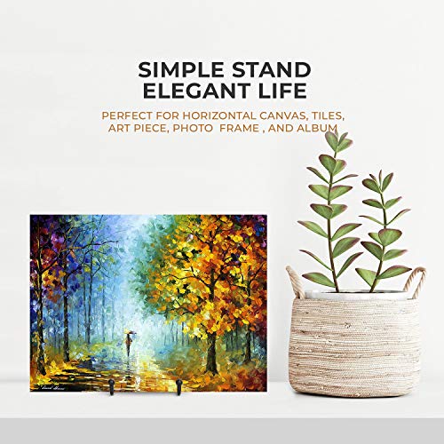 TR-LIFE Plate Stands for Display - 6 Inch Stand + Metal Frame holder stand Picture, Decorative Plate, Book, Photo Easel (2 Pack) - size: 6inch