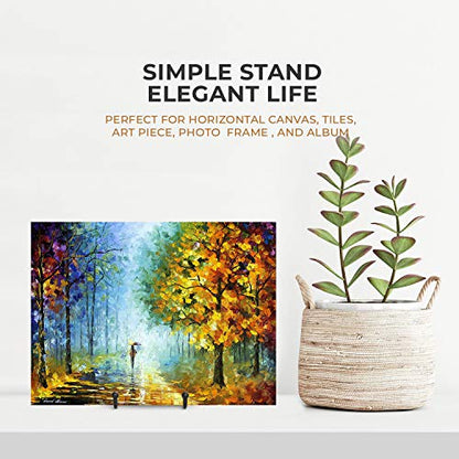 TR-LIFE Plate Stands for Display - 6 Inch Stand + Metal Frame holder stand Picture, Decorative Plate, Book, Photo Easel (2 Pack) - size: 6inch