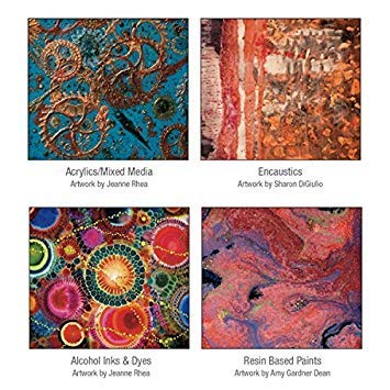 Da Vinci Pro Liquid Art Multi-Media Panel 12x12, 1-1/2" Deep Gesso Board with Natural Wood Frame, Raised Lip Wood Canvas Panel Ideal for Artists Using High Flow Acrylics and Alcohol-Based Dyes - size: 12x12"