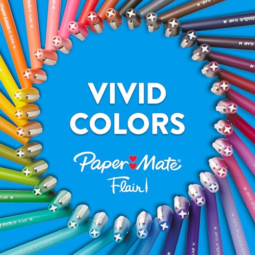 Paper Mate Flair Felt Tip Pens Ultimate Pack, Features 5 Different Types of Pens, 60 Count - Creative Fun, Classroom Essentials, Teacher Supplies, Arts & Crafts - style: 60 Count Flair Ultimate Pack