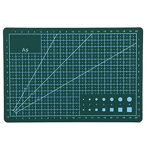 Self Healing Cutting Mat 5.9 x 3 Inch Double Sided Sewing Mat for Crafts Quilting Fabric Precision Scrapbooking Hobby DIY Small Cutting Board