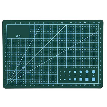 Self Healing Cutting Mat 5.9 x 3 Inch Double Sided Sewing Mat for Crafts Quilting Fabric Precision Scrapbooking Hobby DIY Small Cutting Board