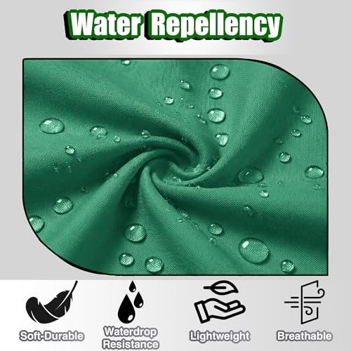 TOSHE Waist Apron 3 Pockets Waterdrop Resistant Cotton Server,Chef,Waitress - color: Green