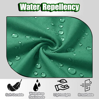 TOSHE Waist Apron 3 Pockets Waterdrop Resistant Cotton Server,Chef,Waitress - color: Green