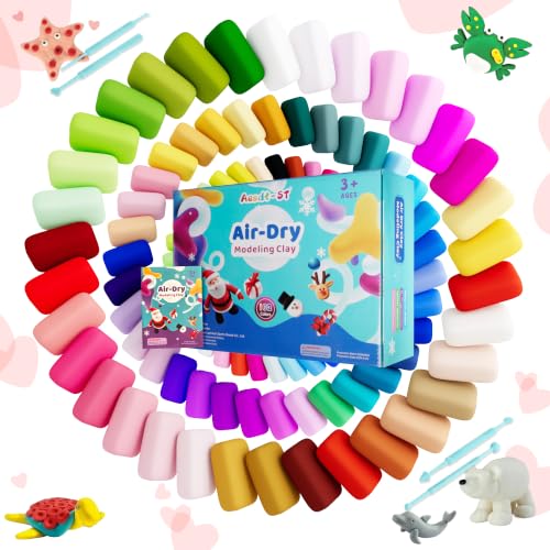 Aestd-ST Air Dry Clay 102 Colors, Modeling Clay for Kids, DIY Magic Clay - color: 102 Colors