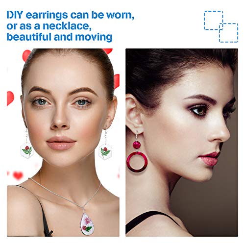 Patelai 4 Pcs Resin Earring Molds Irregular Shaped Earrings Silicone Mold for Epoxy Resin Dangle Drop Jewelry Making Kit for Women DIY Crafts Necklace Pendants Keychain(Geometric) - style: Geometric
