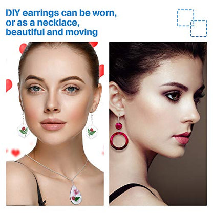 Patelai 4 Pcs Resin Earring Molds Irregular Shaped Earrings Silicone Mold for Epoxy Resin Dangle Drop Jewelry Making Kit for Women DIY Crafts Necklace Pendants Keychain(Geometric) - style: Geometric
