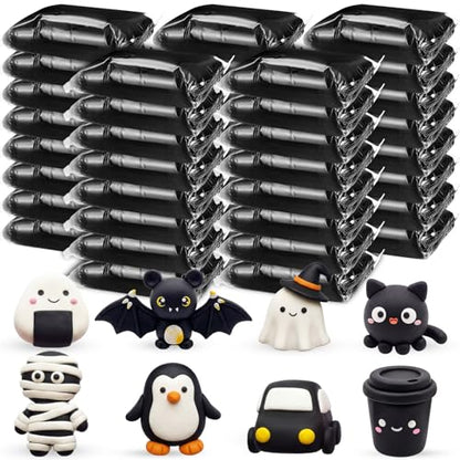 VioraWhite 40 Pcs 21 oz Air Dry Clay Bulk Modeling Clay,Black | Ultra Lightweight Foam Modeling Clay for Kids Adults, DIY Crafts Party Arts, School Project Gifts Supplies - color: Black