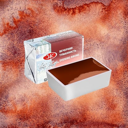 White Nights Limited Edition Granulation Metamorphoses Watercolor Collection of Professional Artist Grade Paints Vibrant Lightfast Colors by Nevskaya Palitra (Evening Brume) - color: Evening Brume