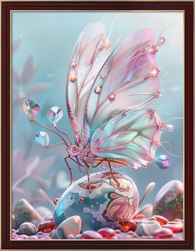 Leczany Cross Stitch Stamped 11CT 3 Strands Kits for Adults Beginners Patterns Craft Kit Needlepoint Full Range of Embroidery Kits DIY Starter | Butterfly 15.8×20.9 inches - color: 11CT Stamped kits, Butterfly 15.8×20.9 inches