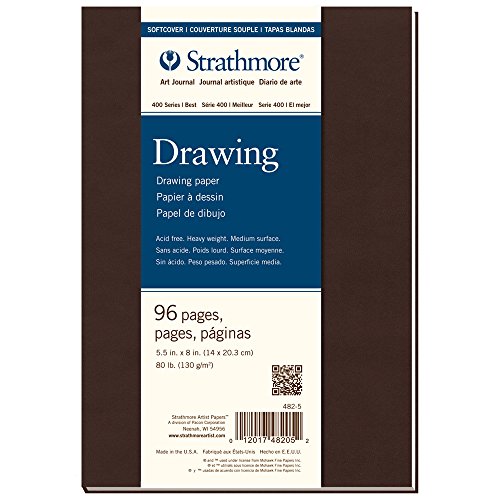 Strathmore 482-5 Art Jorunal Drawing 96 pages 5.5 in. x 8 in - size: 5.5x8.5 inch, style: Soft Cover, Phase Out
